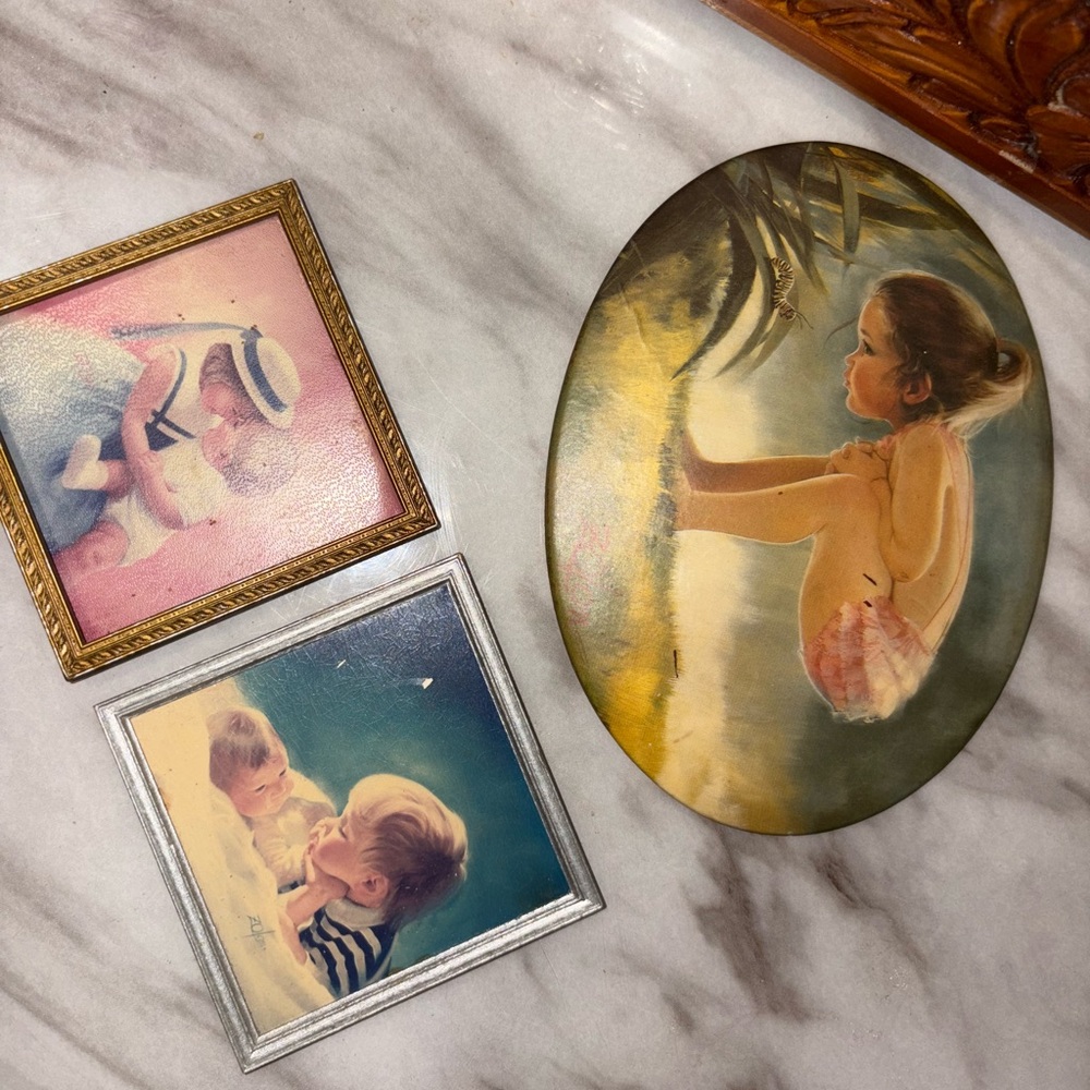 Vintage Child Portrait Art Set